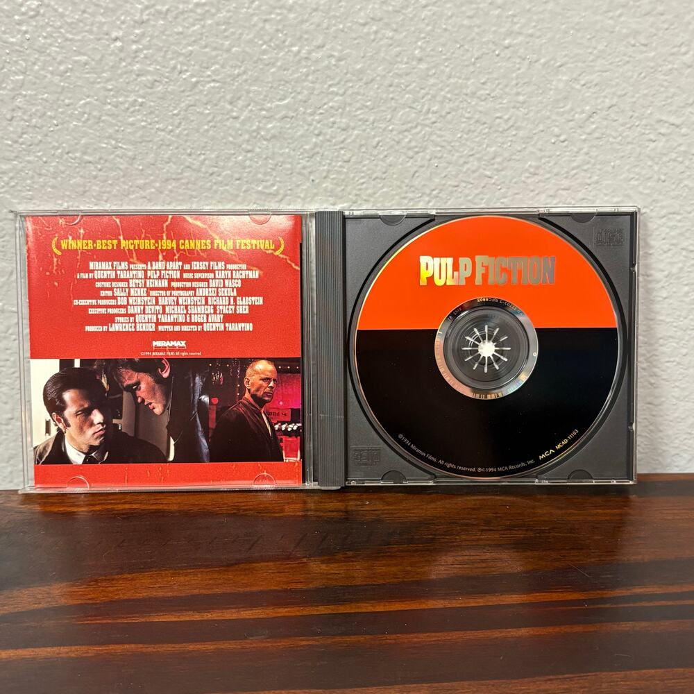 Music from Pulp Fiction Quinton Tarantino CD Disc Booklet Retro Physical Media - Picture 2 of 4